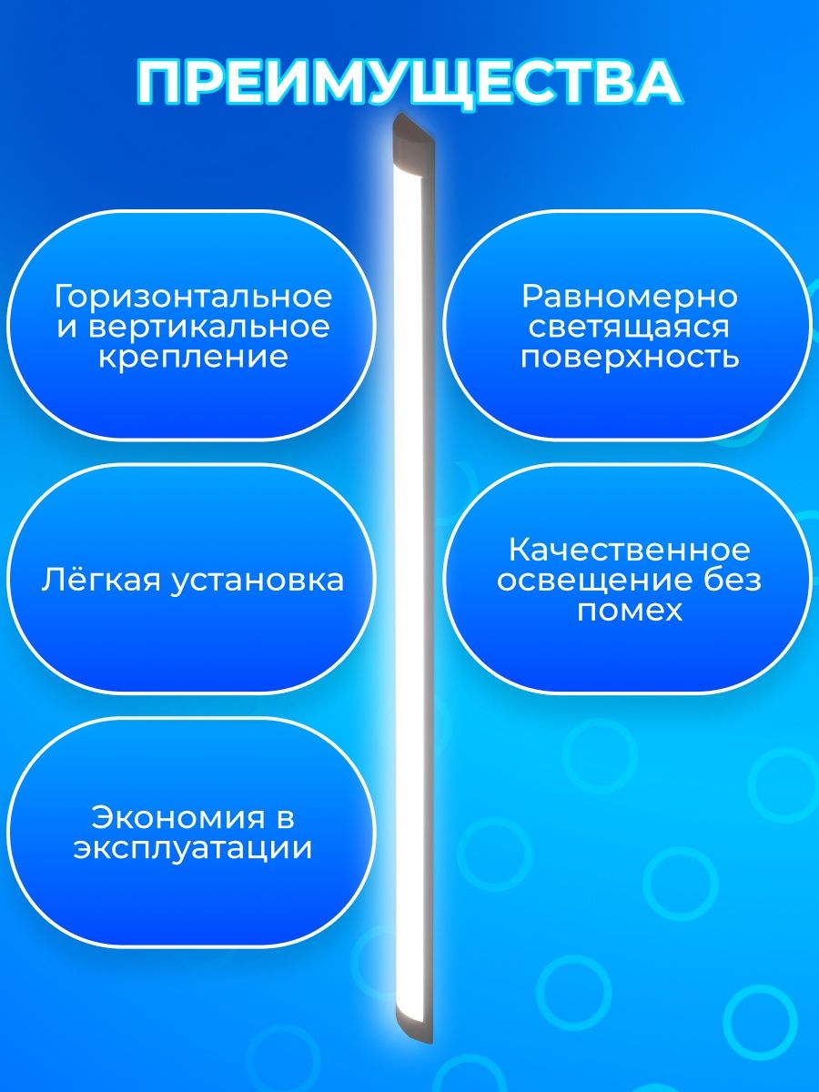 Светильник RSV 40W (матовый) 6500K 3200Lm