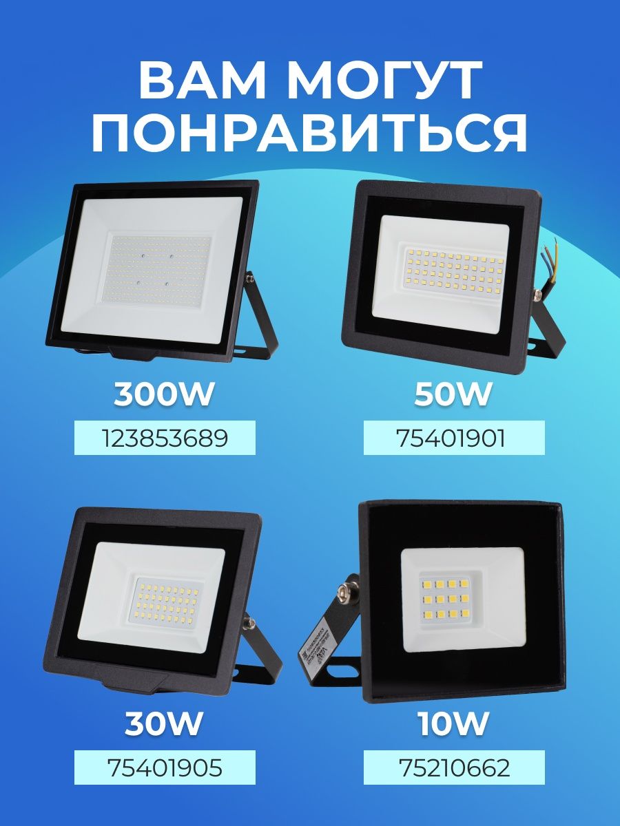 Светодиодный прожектор RSV-SFL-3-150W-6500K-IP65