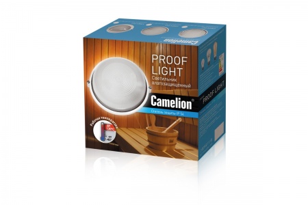 Camelion 1302-белый круг (Свет-к влагозащ.открытый 230В 60Вт) 13655